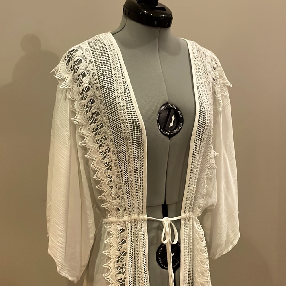 Boho lace beach cower up, robe, dress